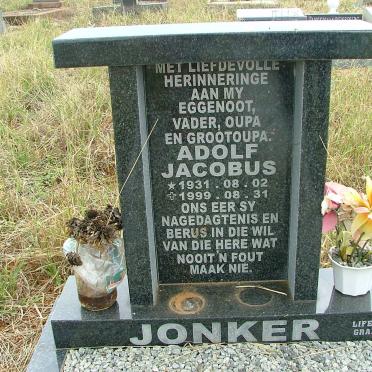 JONKER Adolf Jacobus 1931-1999