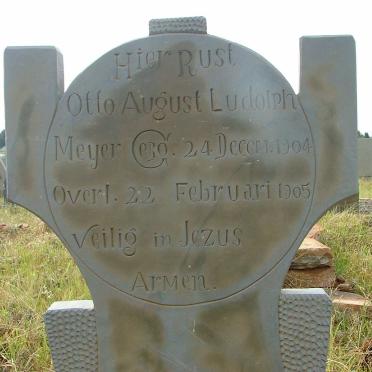 MEYER Otto August Ludolph 1904-1905