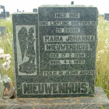 NIEUWENHUIS Maria Johanna 1950-1953