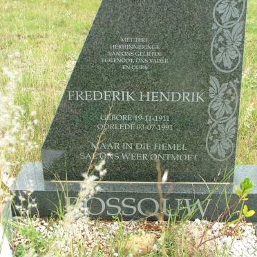 ROSSOUW Frederik Hendrik 1911-1991