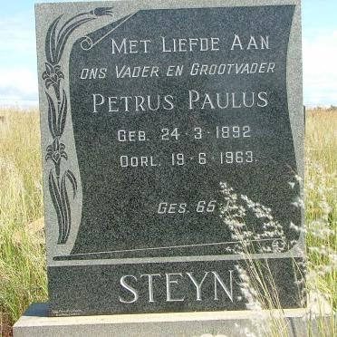 STEYN Petrus Paulus 1892-1963
