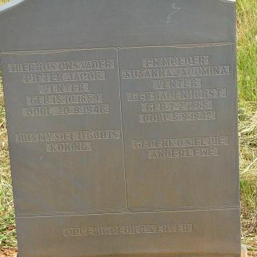 VENTER Petrus Jacob 1859-1946 &amp; Susanna Jacomina  BADENHORST 1865-1942