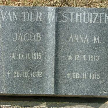 WESTHUIZEN Jacob, van der 1915-1932 :: VAN DER WESTHUIZEN Anna M. 1913-1915