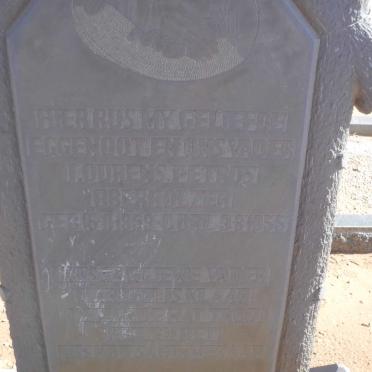 OBERHOLZER Lourens Petrus 1859-1955