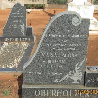 OBERHOLZER Maria Jacoba 1929-1975