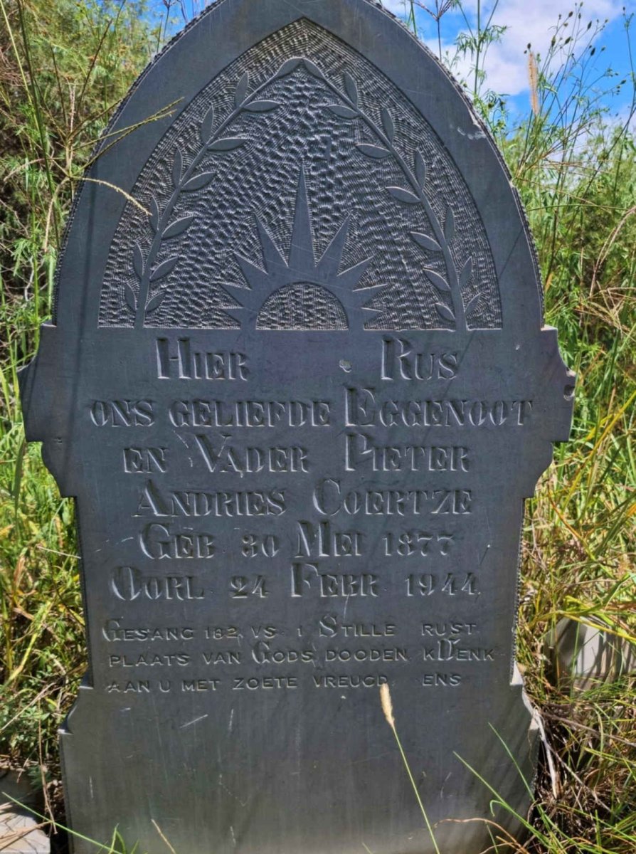 COERTZE Pieter Andries 1877-1944 