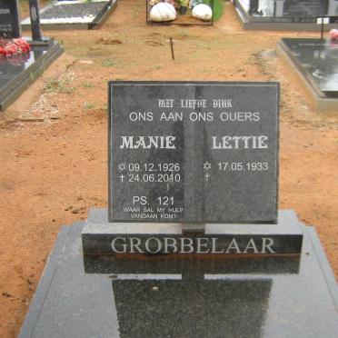 GROBBELAAR Manie 1926-2010 &amp; Lettie 1933-