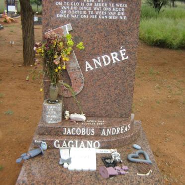 GAGIANO Jacobus Andreas 1998-2007