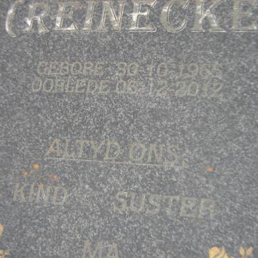 NEL Henrika Cecilia nee REINECKE 1965-2012