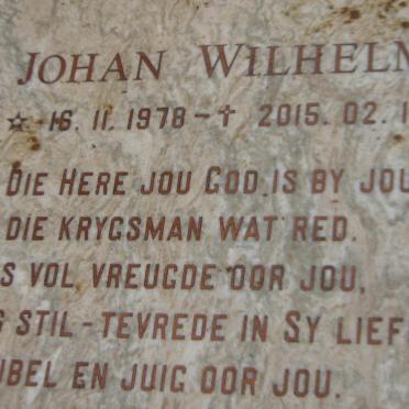 WYK Nicolaas Erasmus, van 1969-1996 :: VAN WYK Johan Wilhelm 1978-2015