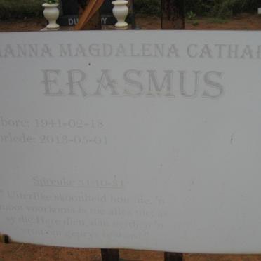 ERASMUS Johanna Magdalena Catharina 1941-2013