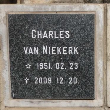 NIEKERK Charles, van 1951-2009