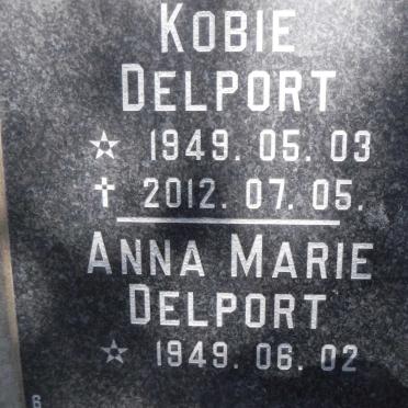 DELPORT Kobie 1949-2012 &amp; Anna Marie 1949 -