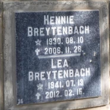 BREYTENBACH Hennie 1930-2006 &amp; Lea 1941-2012