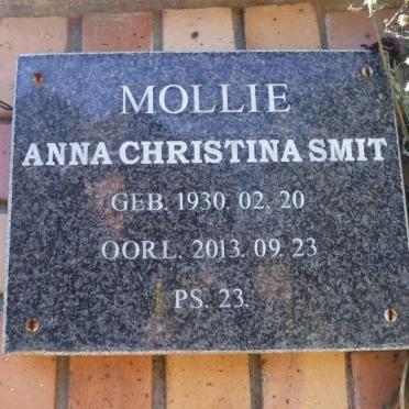 SMIT Anna Christina 1930-2013