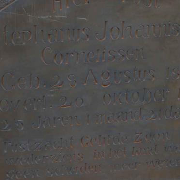 CORNELLISEN Stephanus Johannis 1893-1919
