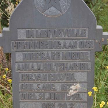 HOLTZHAUSEN Anna M. nee VAN ROOYEN 18??-1970