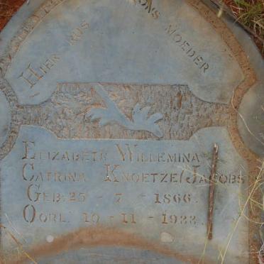 KNOETZE Elizabeth Willemina Catrina nee JACOBS 1866-1933