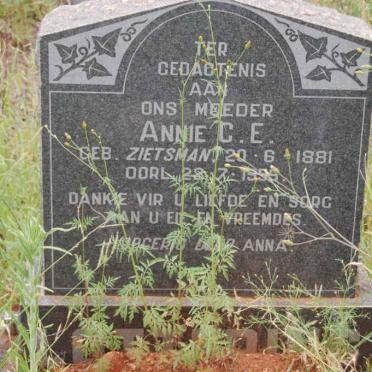 LOTTERING Annie C.E. nee ZIETSMAN 1881-19?5