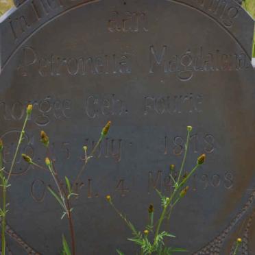 NORGEE Petronella Magdalena nee FOURIE 1818-1908