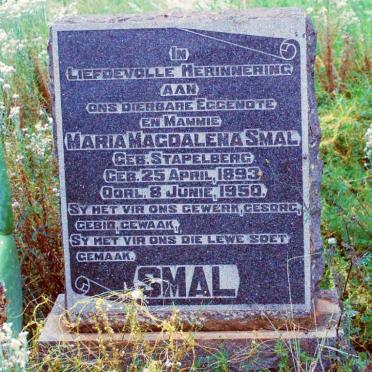 SMAL Maria Magdalena nee STAPELBERG 1893-1950