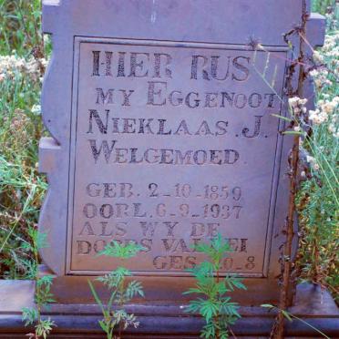 WELGEMOED Nieklaas J. 1859-1937