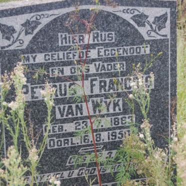 WYK Petrus Frances, van 1863-1950