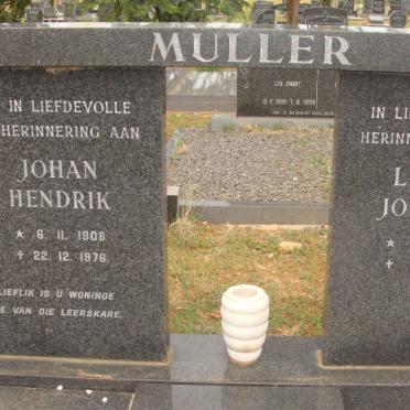 MULLER Johan Hendrik 1908-1976 &amp; Louisa Johanna 1918-