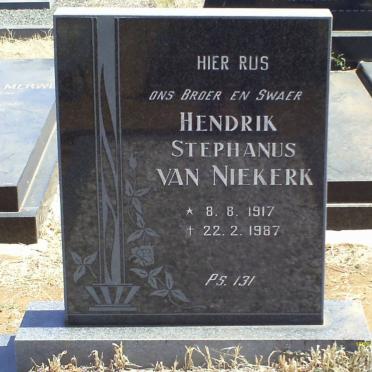 NIEKERK Hendrik Stephanus, van 1917-1987