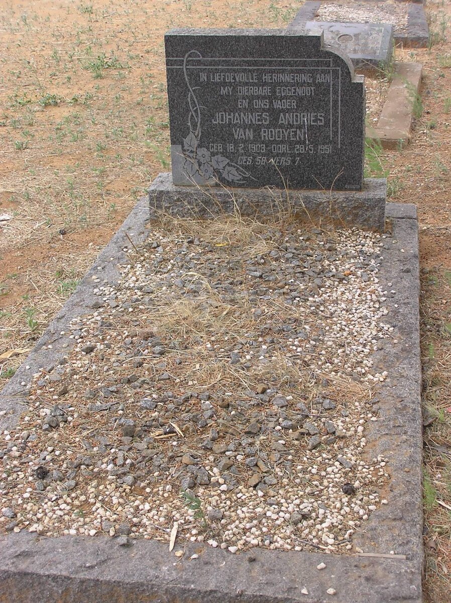 ROOYEN Johannes Andries, van 1903-1951