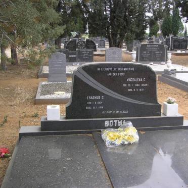 BOTMA Erasmus C 1904-1978 &amp; Magdalena C. SWART 1906-1972