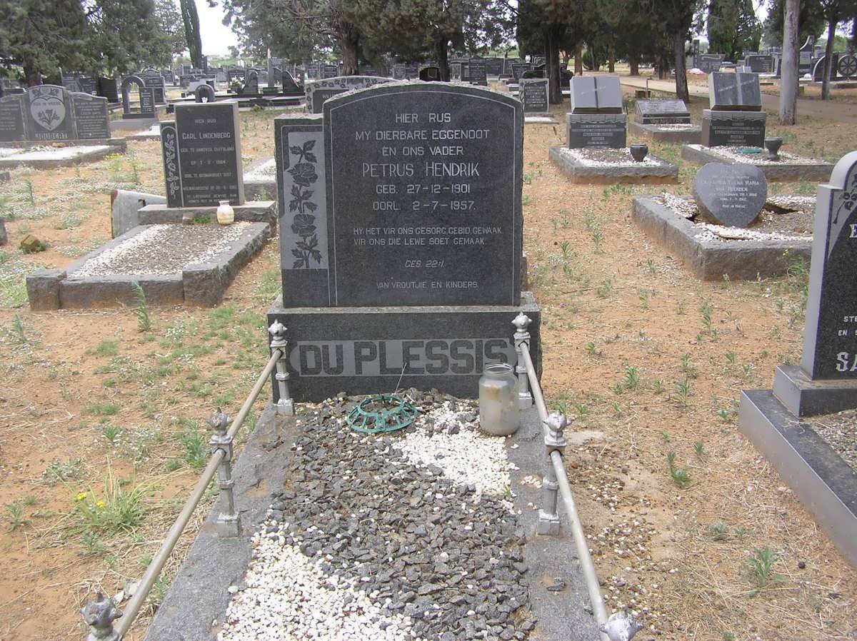 PLESSIS Petrus Hendrik, du 1901-1957