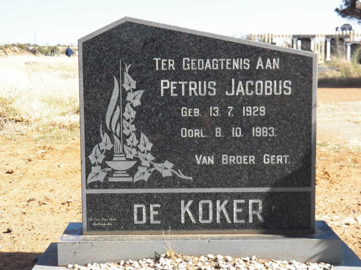 KOKER Petrus Jacobus, de 1929-1983