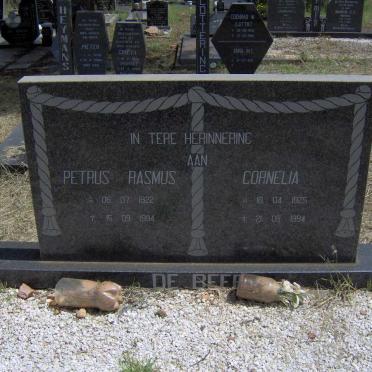 BEER Rasmus Petrus, de 1922-1994 &amp; Cornelia 1925-1994