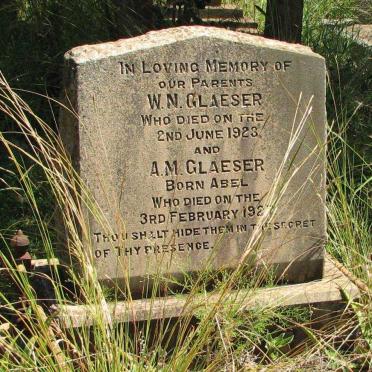 GLAESER W.N. -1923 &amp; A.M. ABEL -1927