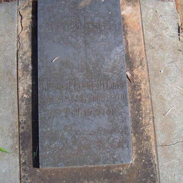 LANGE Johanna Elizabeth nee ENGELBRECHT 1846-1941