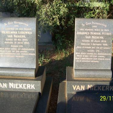 NIEKERK Johannes Hendrik Petrus, van 1878-1968 &amp; Wilhelmina Lodewika 1883-1962