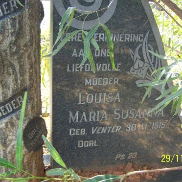 NIEKERK Pieter Maghiel, van 1914-1987 &amp; Louisa Maria Susanna VENTER 1915-