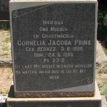 PRINS Cornelia Jacoba nee BEUKES 1886-1968