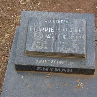 SNYMAN P.J.W. 1967-1976