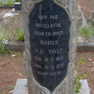 WALT Kobus, v.d. 1953-1972