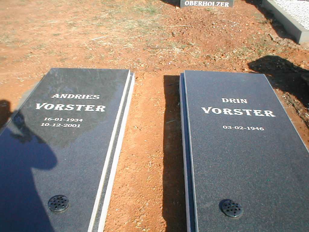 VORSTER Andries 1934-2001 &amp; Drin 1946 -