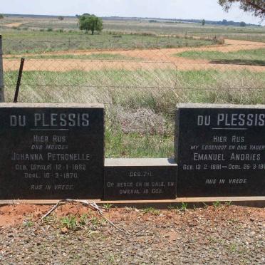 PLESSIS Emanuel Andries, du 1881-1966 &amp; Johanna Petronelle STOLS 1882-1970