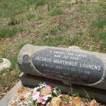 LOURENS Jacobus Marthinus 1957-1991 &amp; Cornelia Maria DELPORT 1908-1985