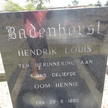 BADENHORST Hendrik Louis 1899-1978