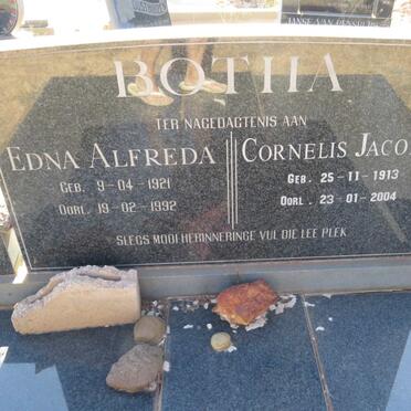 BOTHA Cornelis Jacobus 1913-2004 &amp; Edna Alfreda 1921-1992