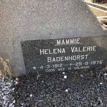 BADENHORST Helena Valerie 1912-1976