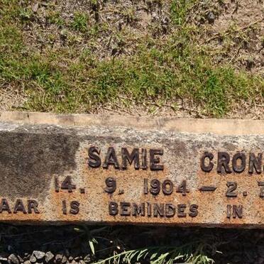 CRONJE Samie 1904-1958