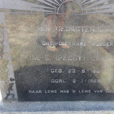 CRONJE M.S. 1901-1969