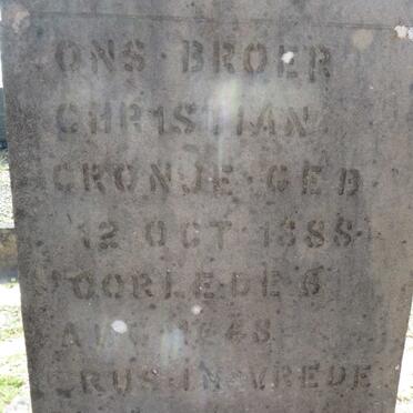 CRONJE Christian 1888-1948